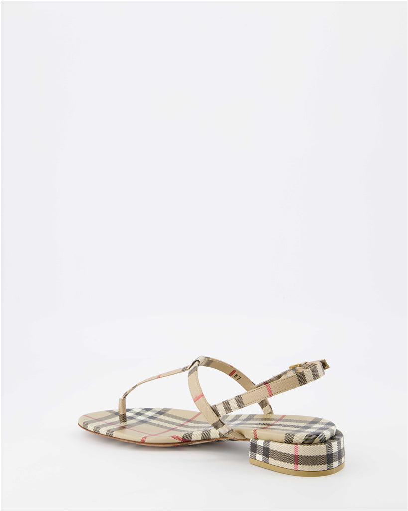 Chaussures ouvertes Sandales Emily Burberry Beige Femme