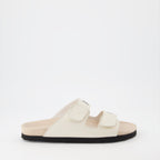 Chaussures ouvertes Sandales à logo Palm Angels Beige Homme