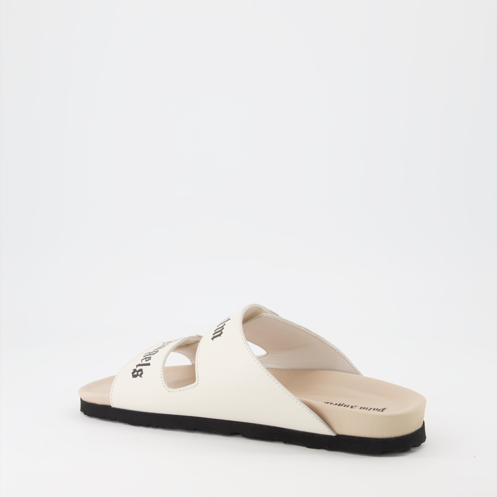 Chaussures ouvertes Sandales à logo Palm Angels Beige Homme