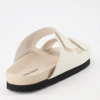 Chaussures ouvertes Sandales à logo Palm Angels Beige Homme