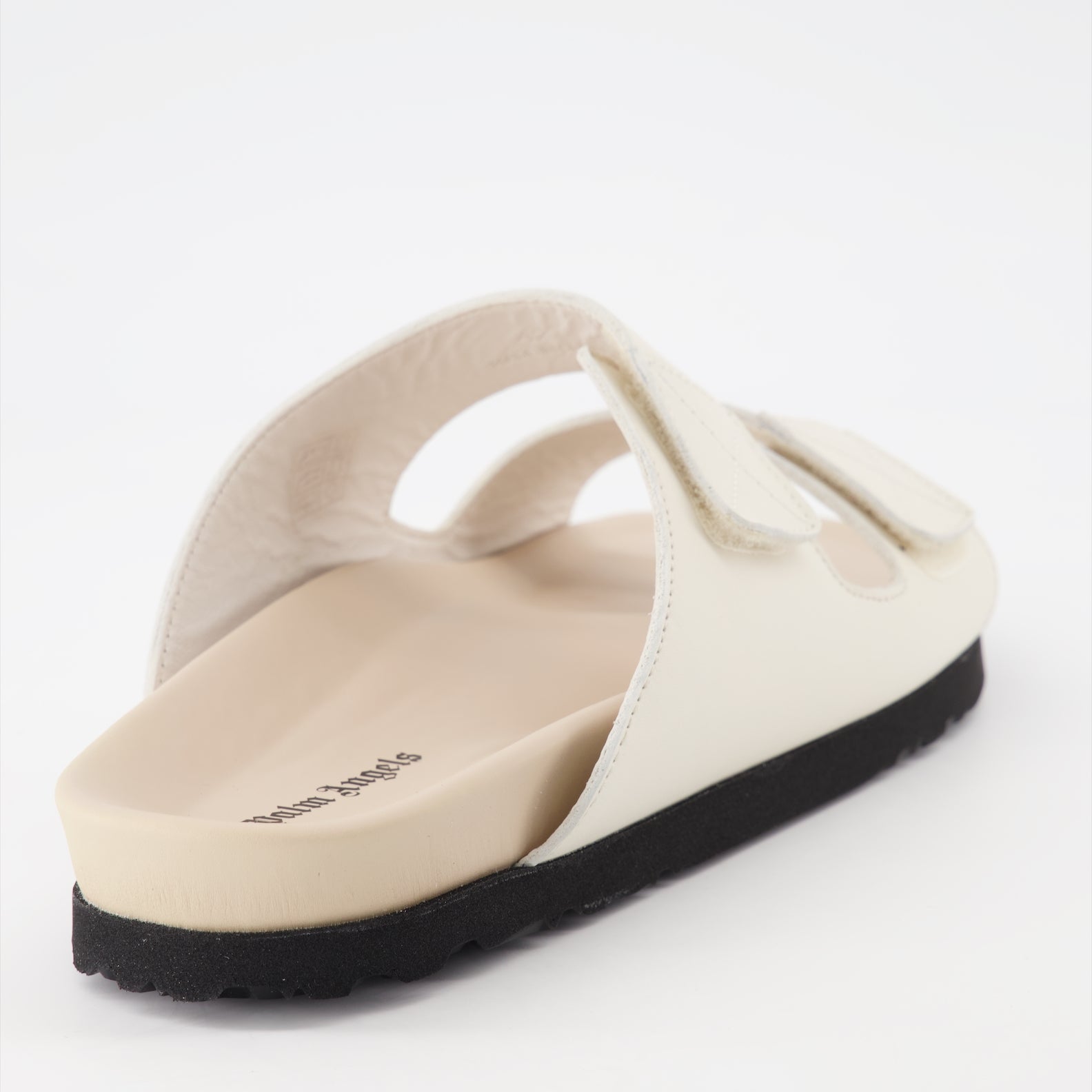 Chaussures ouvertes Sandales à logo Palm Angels Beige Homme