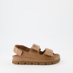 Zapatos abiertos Sandales en cuir Prada Marrón Femme