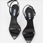 Zapatos de tacón Sandales en cuir Prada Negro Femme