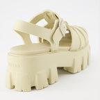Open shoes Rubber sandals Prada Beige Women