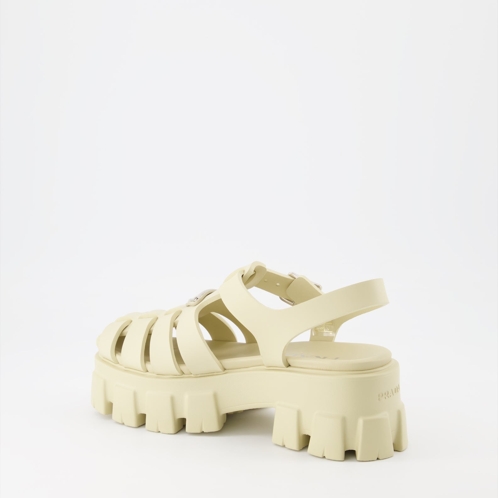 Open shoes Rubber sandals Prada Beige Women