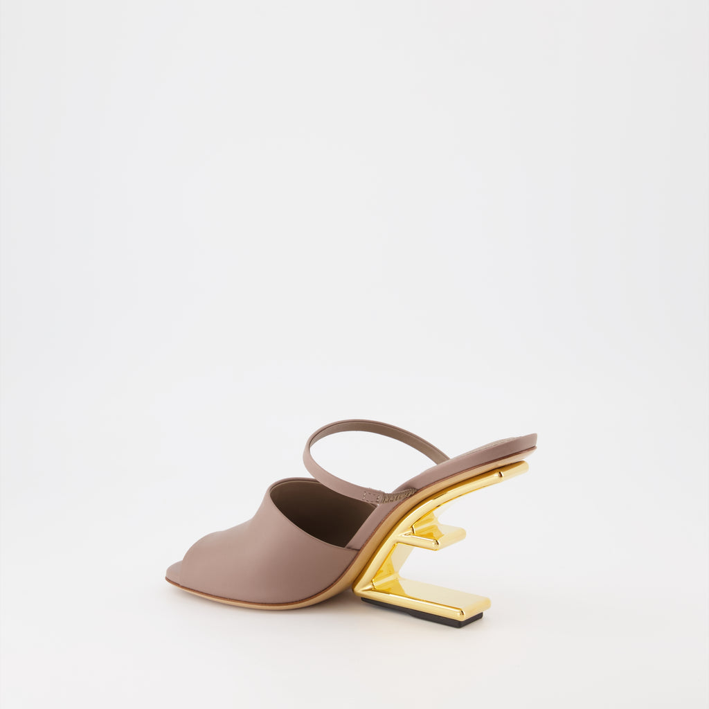 Sandales Fendi First beiges