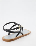 Zapatos abiertos Sandales Fendi O'Lock Fendi Negro Femme