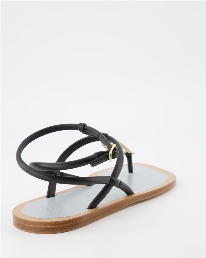 Zapatos abiertos Sandales Fendi O'Lock Fendi Negro Femme