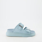 Zapatos abiertos Sandales Hybrides Alexander McQueen Azul Femme