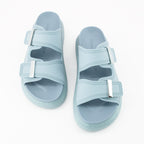 Zapatos abiertos Sandales Hybrides Alexander McQueen Azul Femme