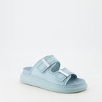 Zapatos abiertos Sandales Hybrides Alexander McQueen Azul Femme