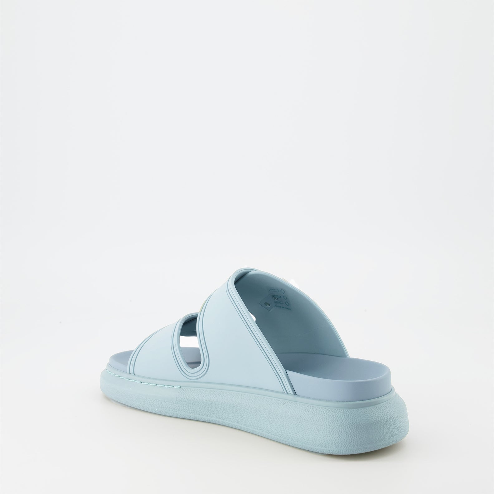 Zapatos abiertos Sandales Hybrides Alexander McQueen Azul Femme