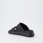 オープントゥシューズ ハイブリッドサンダル Alexander McQueen 黒 男