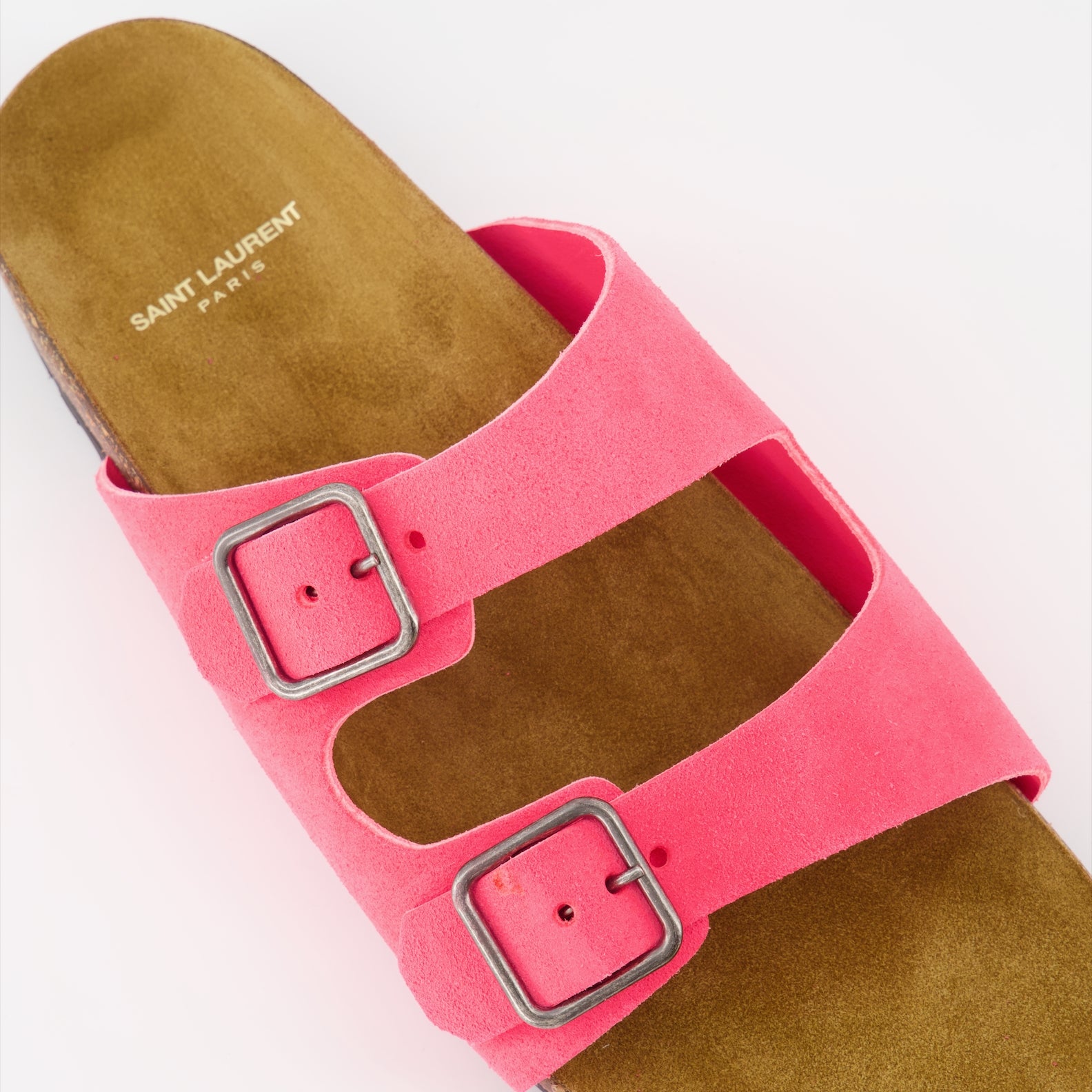 Open shoes Jimmy barefoot sandals Saint Laurent Pink Man