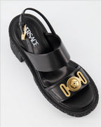 Zapatos abiertos Sandales Medusa Biggie Versace Negro Femme