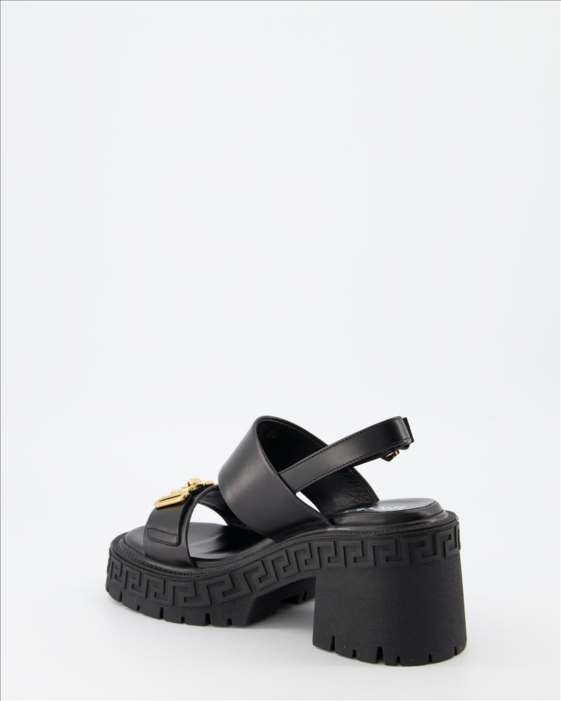 Zapatos abiertos Sandales Medusa Biggie Versace Negro Femme