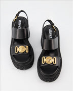 Zapatos abiertos Sandales Medusa Biggie Versace Negro Femme