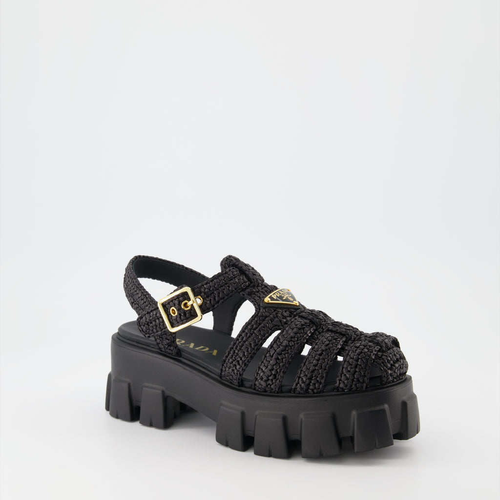 Sandales Monolith en raphia