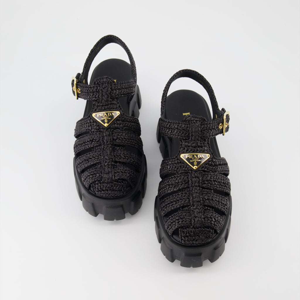 Sandales Monolith en raphia