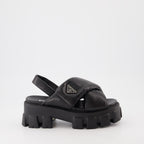 Sandales Monolith matelassées noires