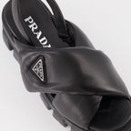 Sandales Monolith matelassées noires