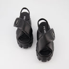 Sandales Monolith matelassées noires