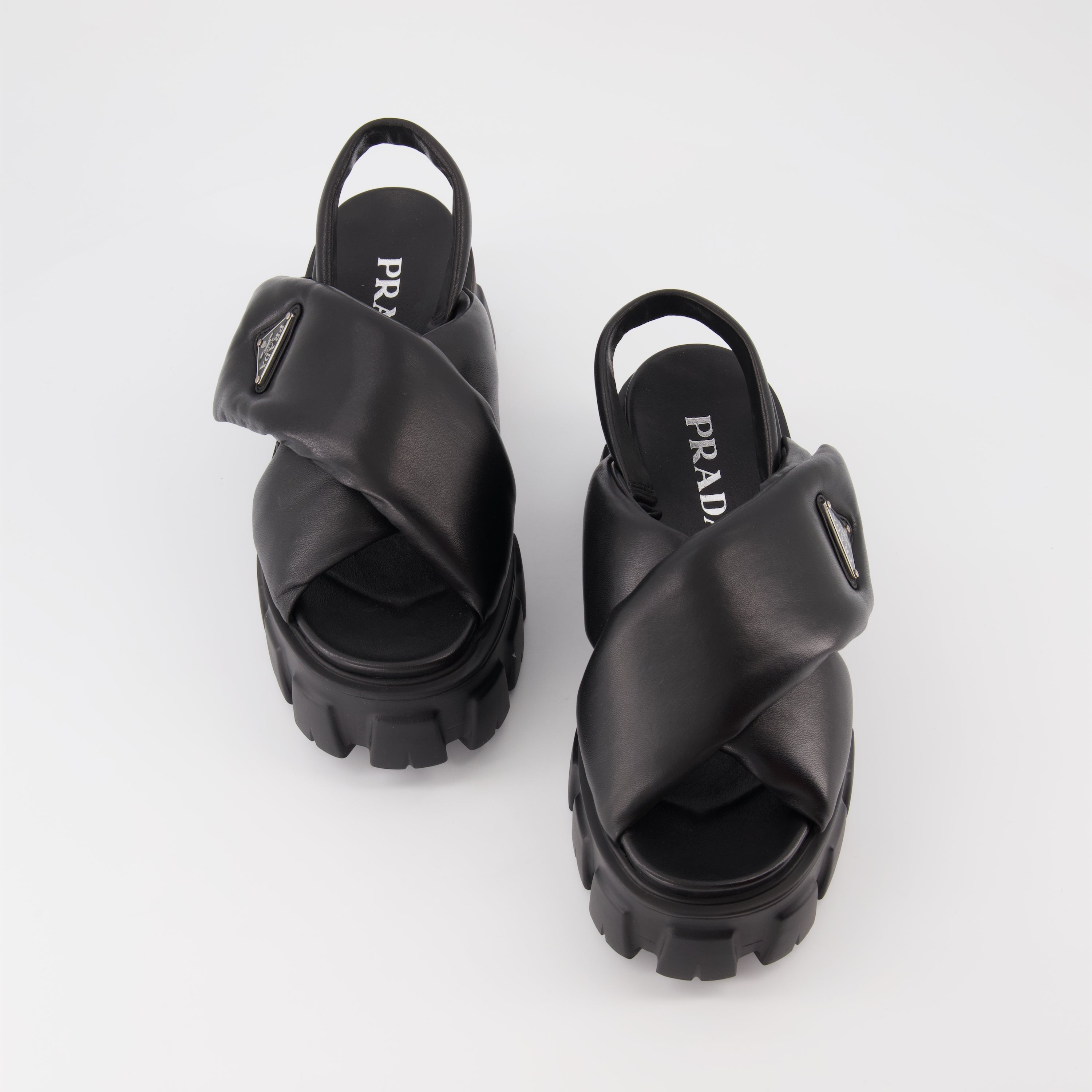 Sandales Monolith matelassées noires