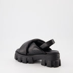 Sandales Monolith matelassées noires