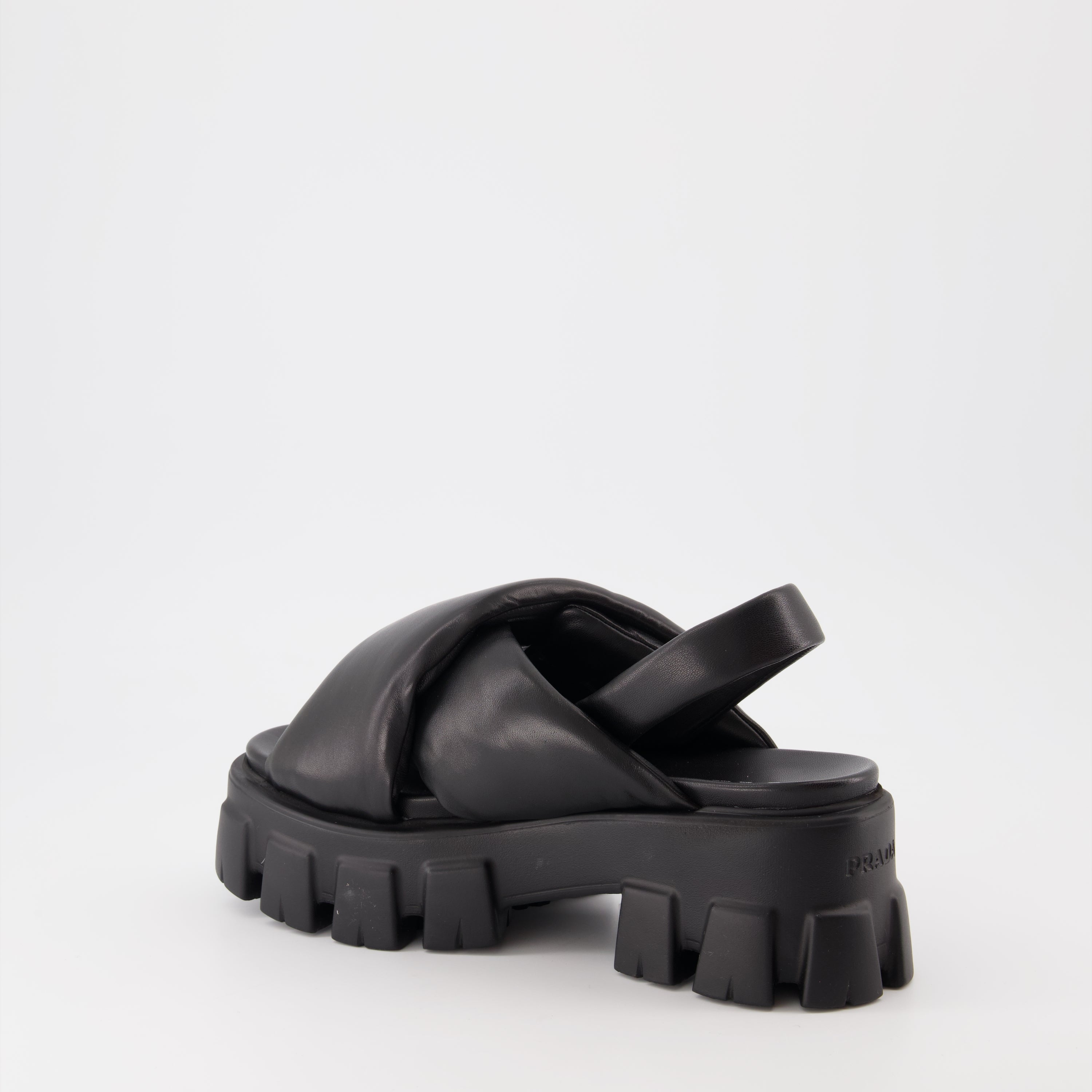 Sandales Monolith matelassées noires