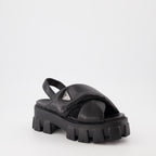 Sandales Monolith matelassées noires
