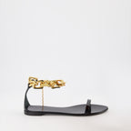 Chaussures ouvertes Sandales Intriigo Chain Giuseppe Zanotti Noir Femme