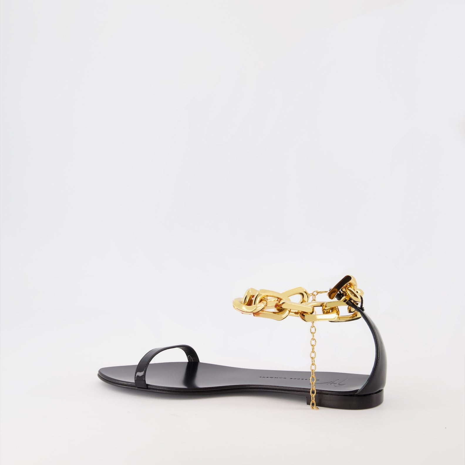 Chaussures ouvertes Sandales Intriigo Chain Giuseppe Zanotti Noir Femme