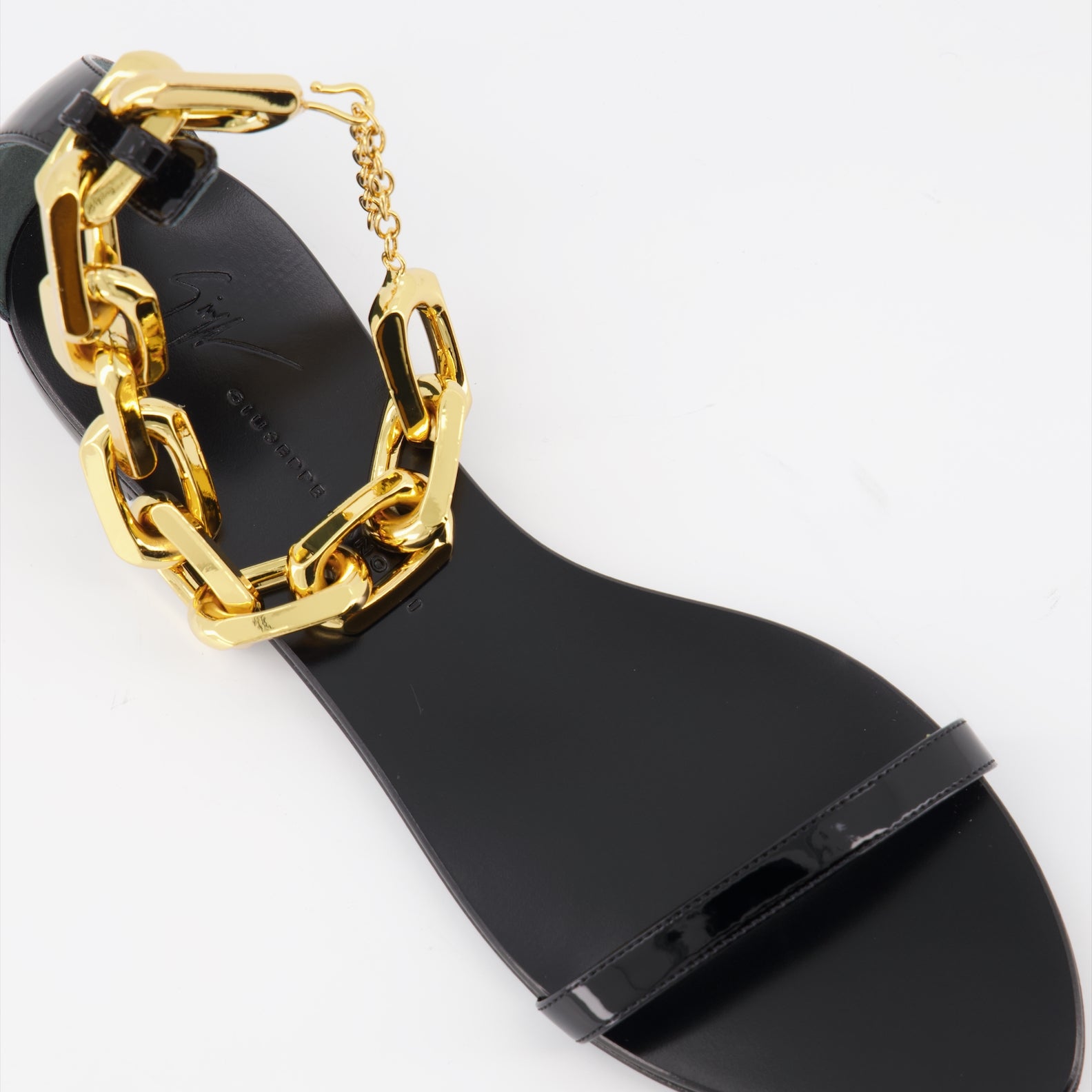 Chaussures ouvertes Sandales Intriigo Chain Giuseppe Zanotti Noir Femme