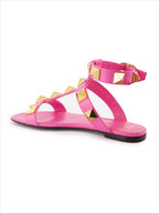 Zapatos abiertos Sandales Roman Stud Valentino Garavani Rosa Femme