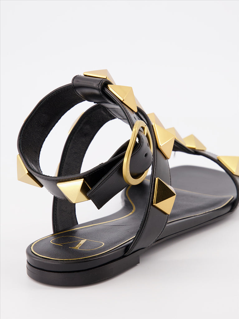 Zapatos abiertos Sandales Romanstud Valentino Garavani Negro Femme