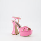 Chaussures ouvertes Sandales à plateforme Moschino Rose Femme