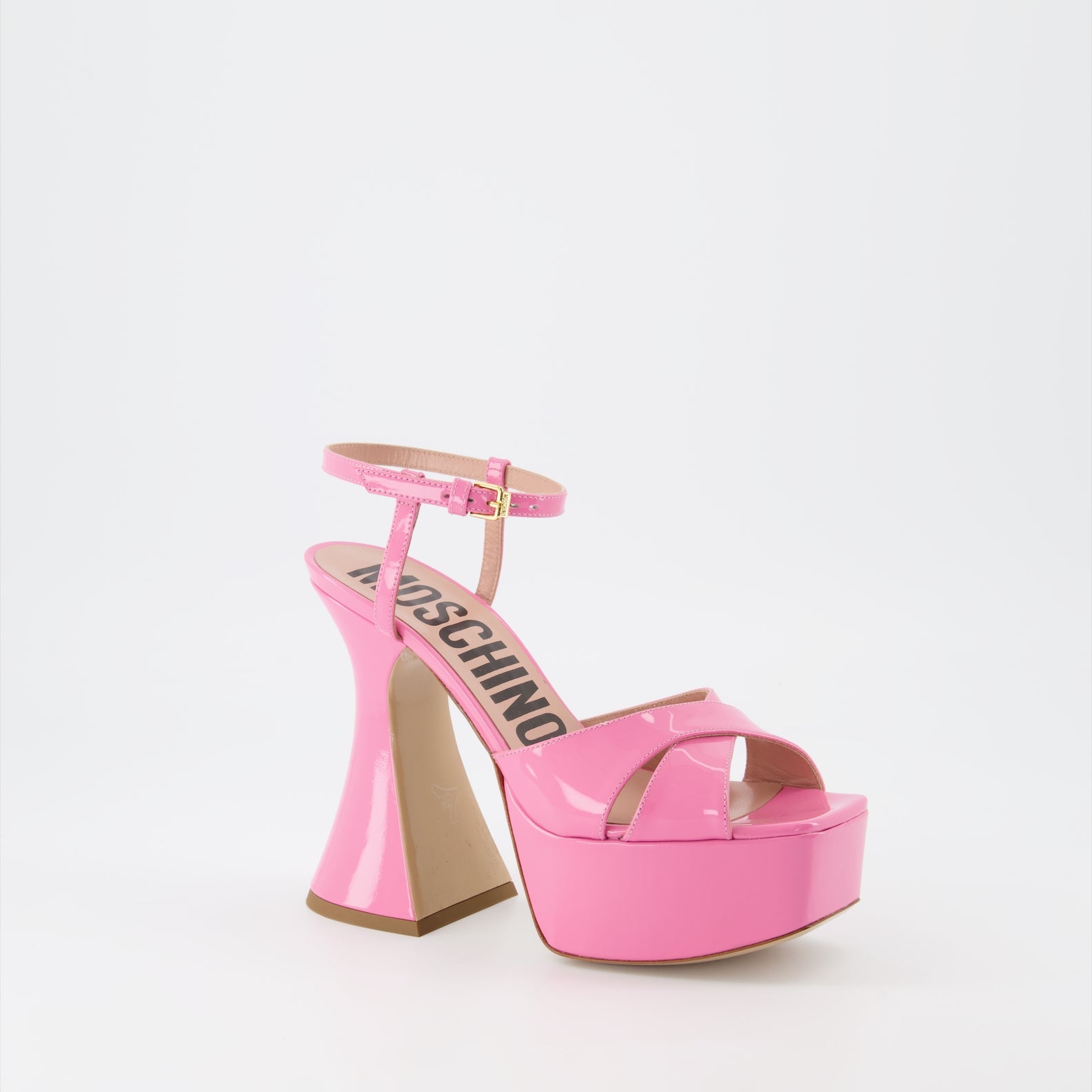 Chaussures ouvertes Sandales à plateforme Moschino Rose Femme