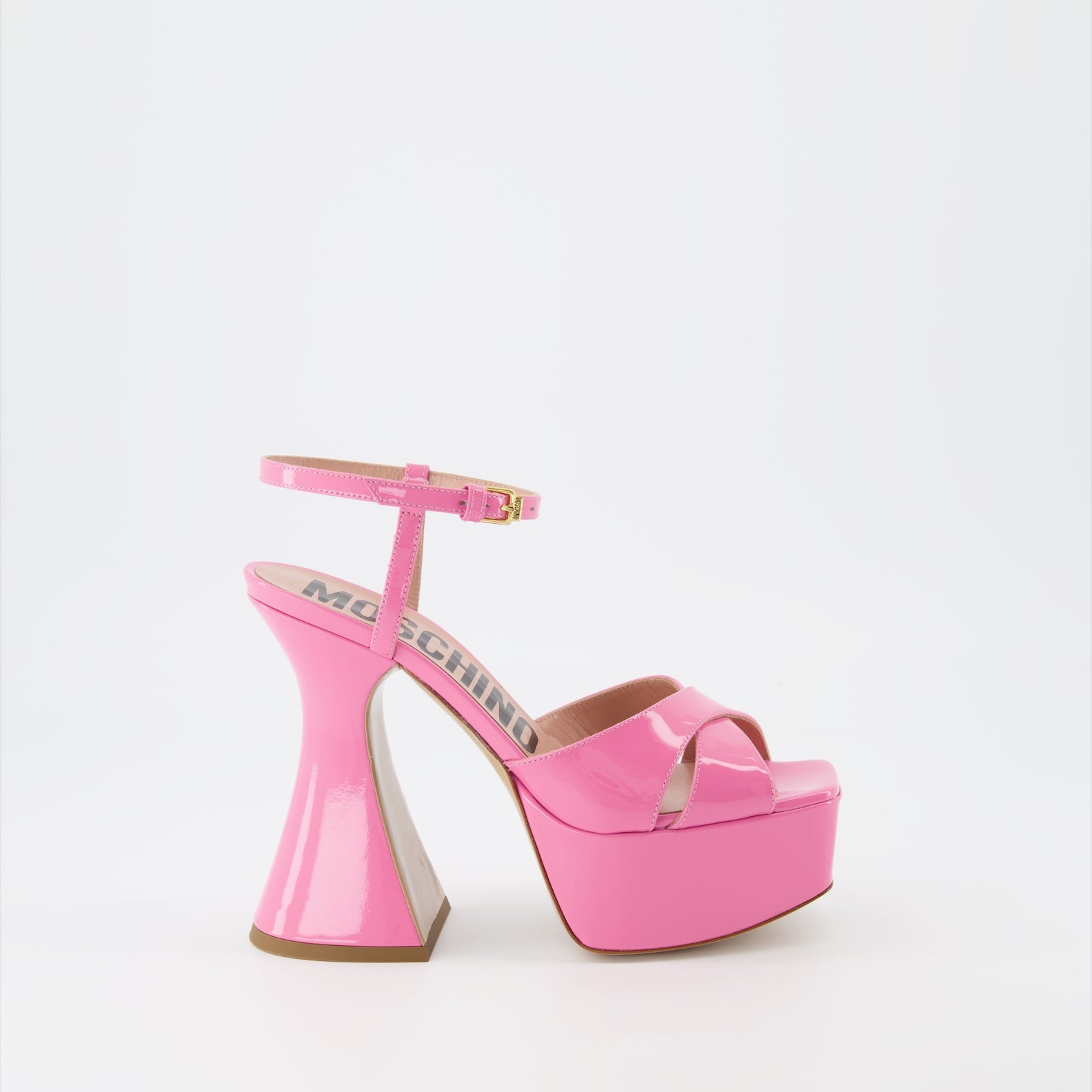 Chaussures ouvertes Sandales à plateforme Moschino Rose Femme