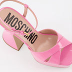 Chaussures ouvertes Sandales à plateforme Moschino Rose Femme