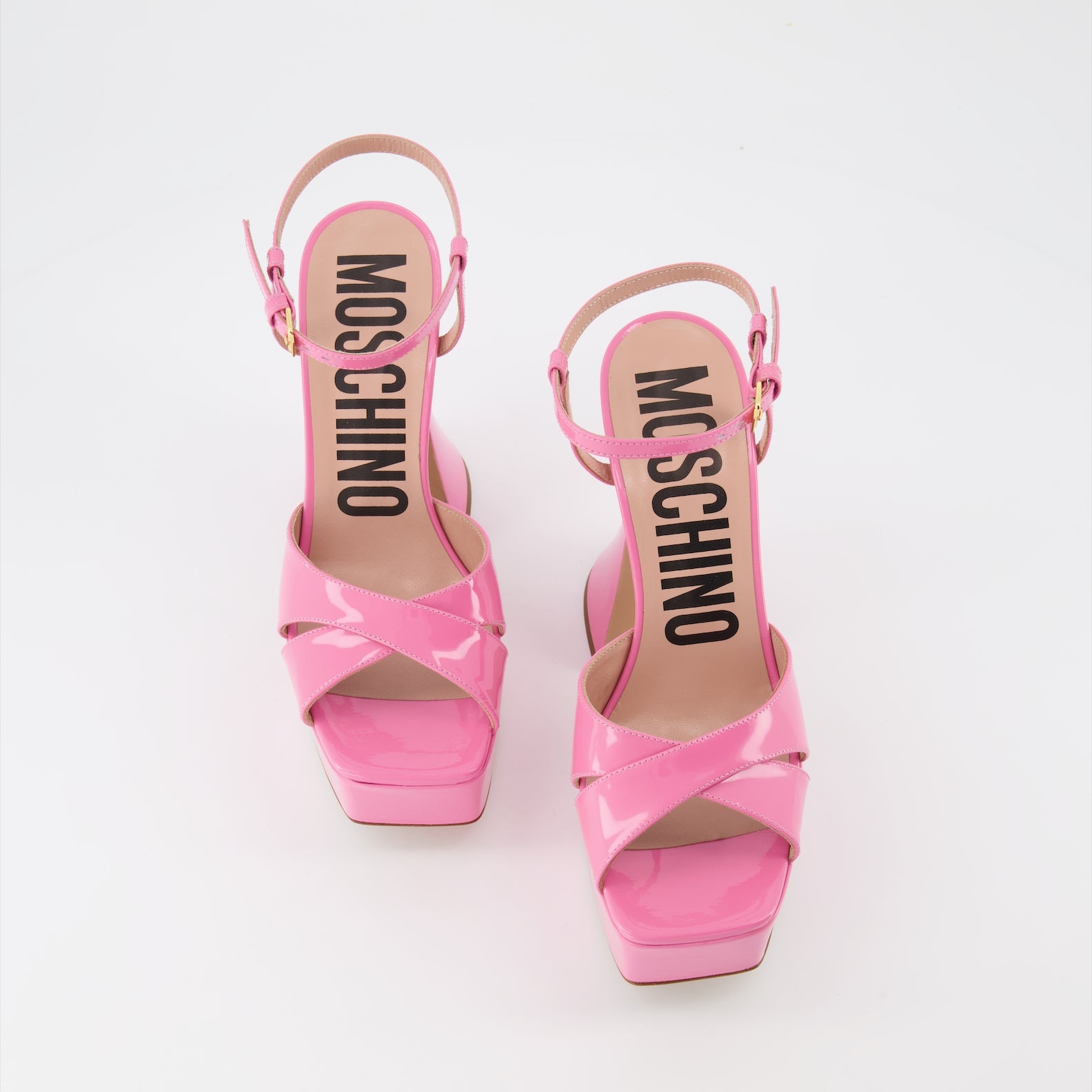 Chaussures ouvertes Sandales à plateforme Moschino Rose Femme