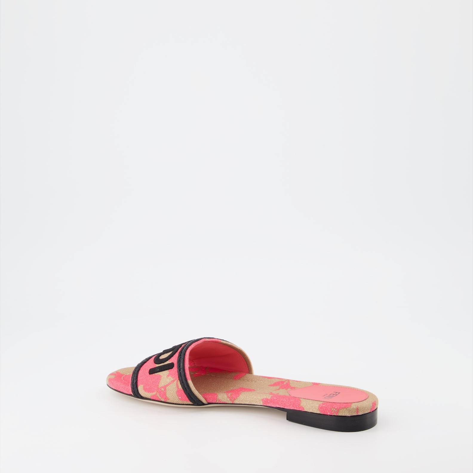 Chaussures ouvertes Sandales Signature Fendi Rose Femme