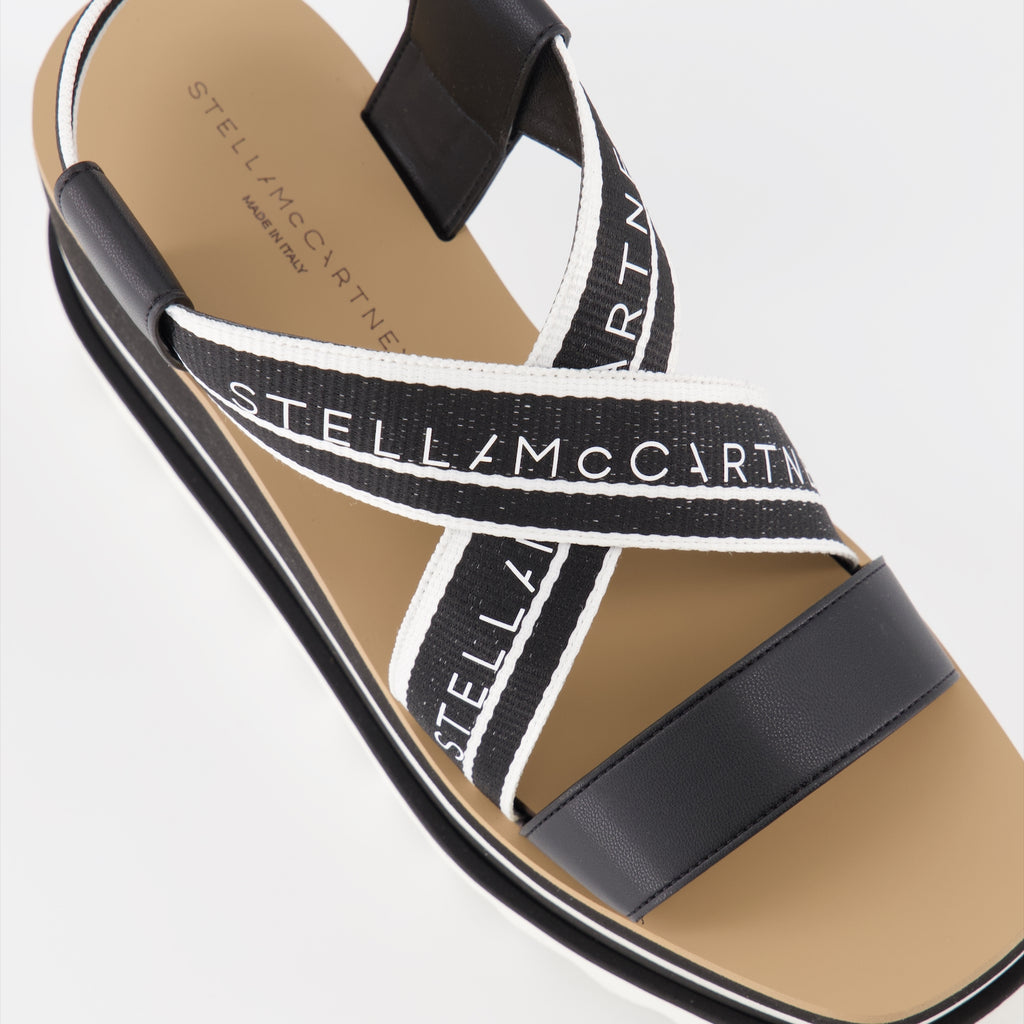 Sapatos plataforma Sandales Sneak Elyse Stella McCartney Preto Femme