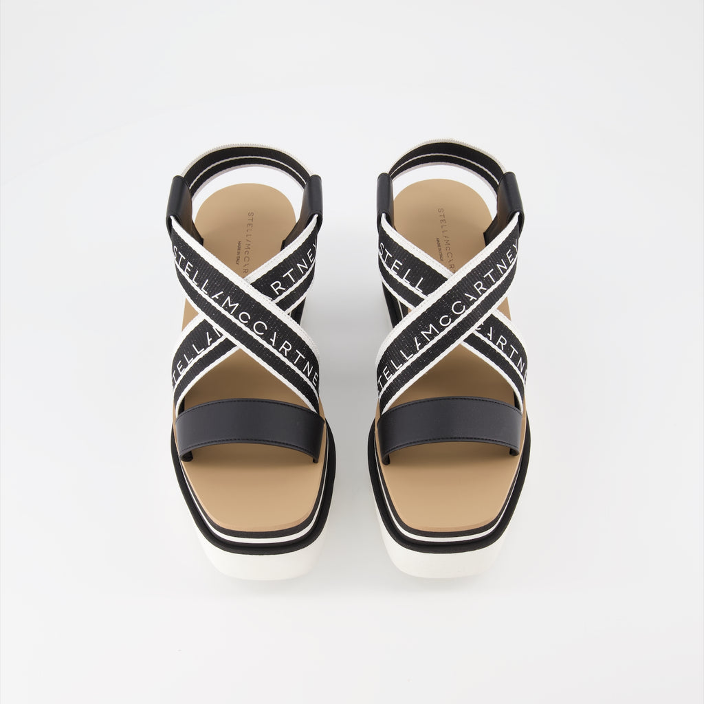 Sapatos plataforma Sandales Sneak Elyse Stella McCartney Preto Femme