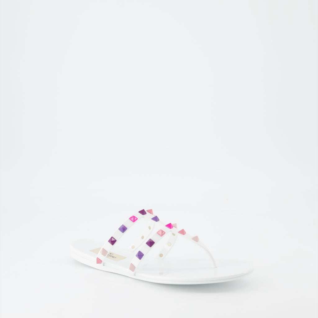 Scarpe aperte Sandales Rockstud Valentino Garavani Bianco Femme