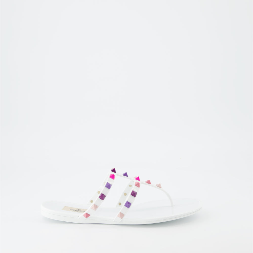 Scarpe aperte Sandales Rockstud Valentino Garavani Bianco Femme