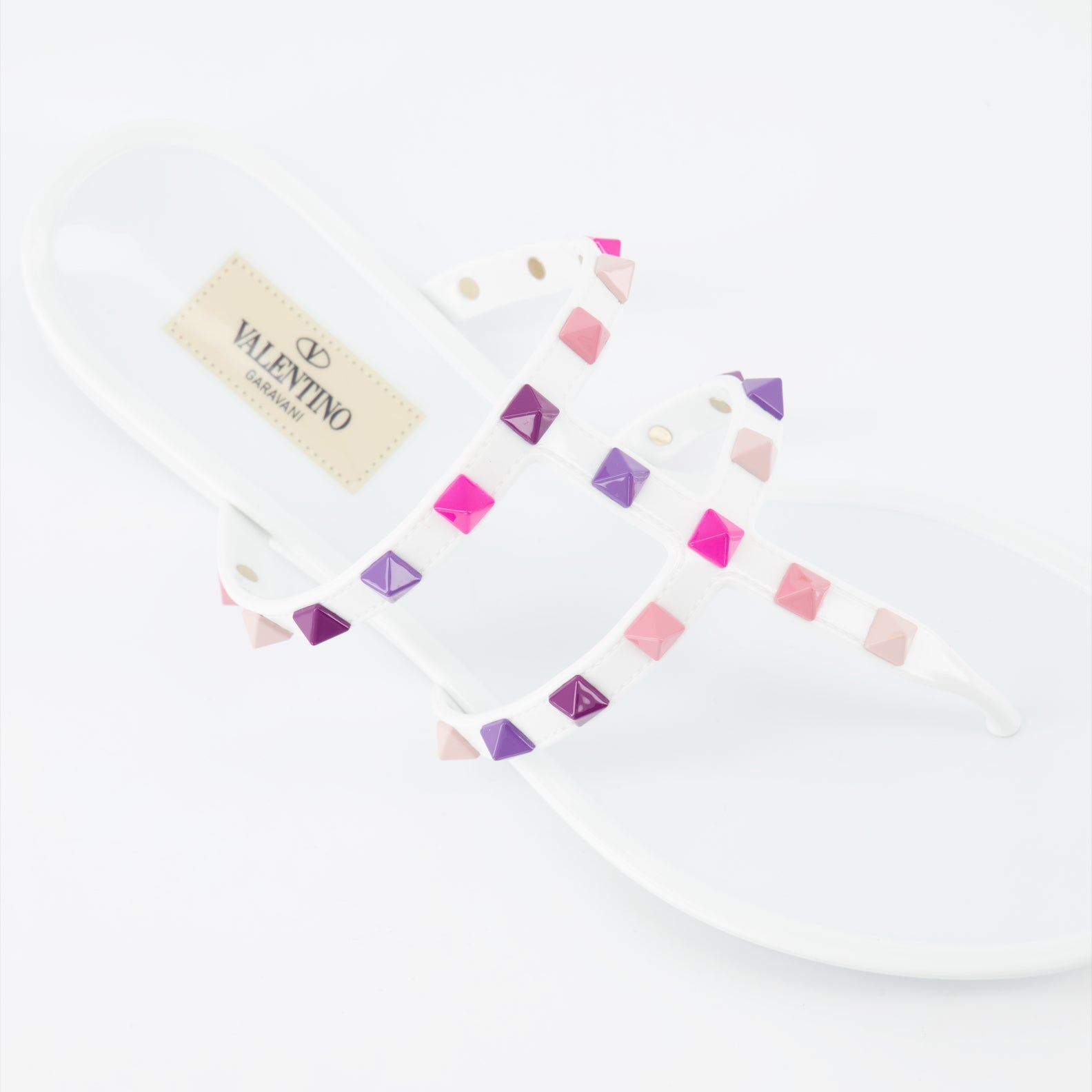 Scarpe aperte Sandales Rockstud Valentino Garavani Bianco Femme