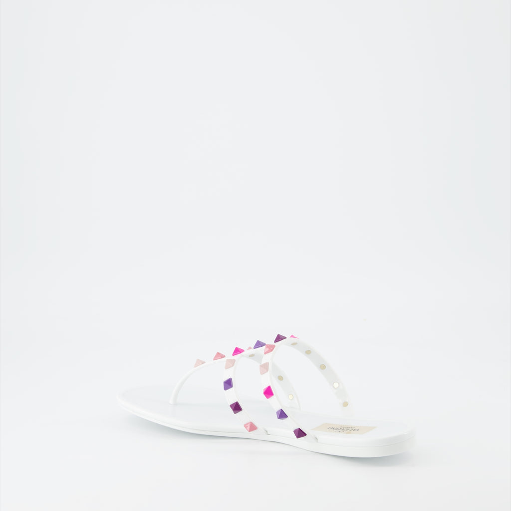 Scarpe aperte Sandales Rockstud Valentino Garavani Bianco Femme