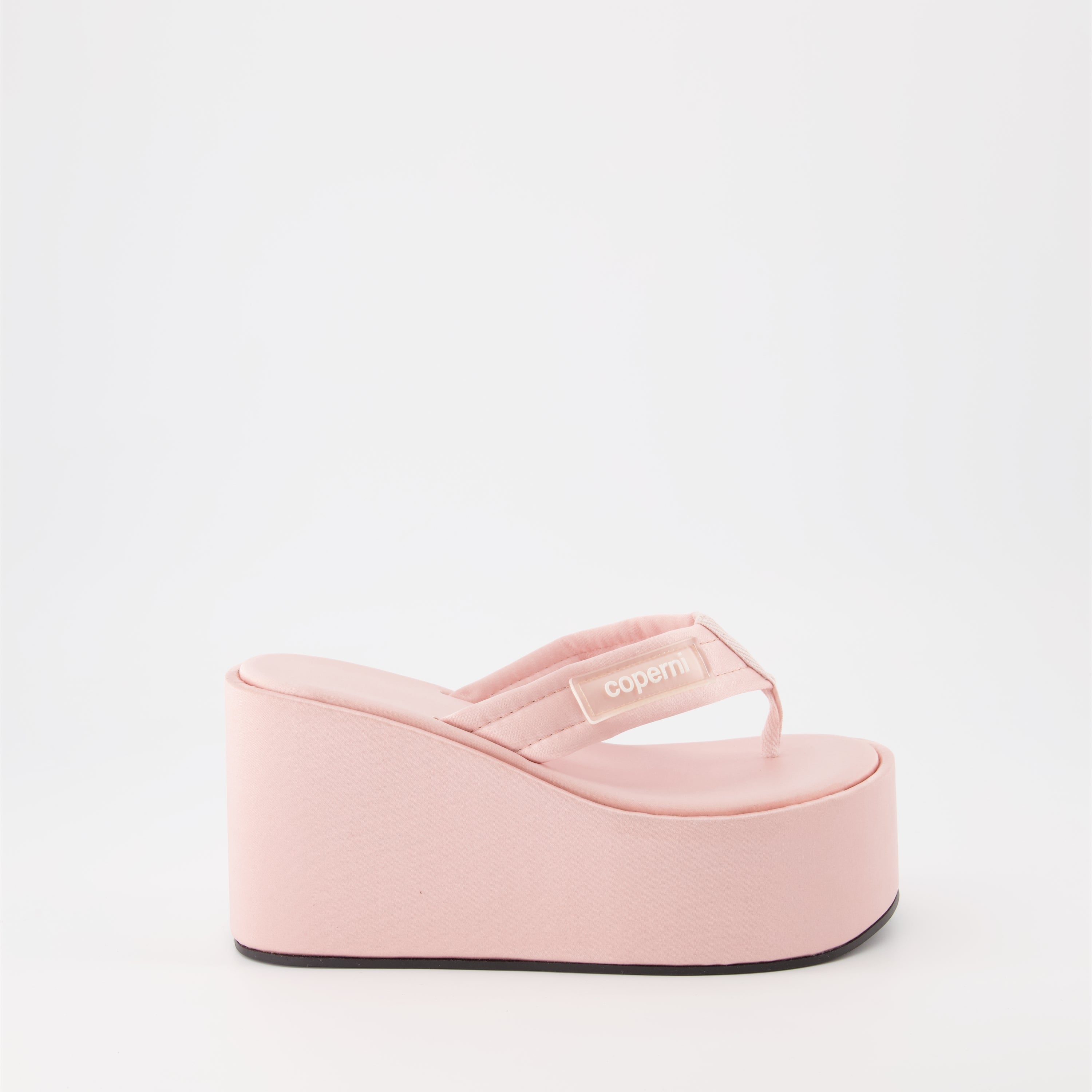 Sandales tongs Wedge rose