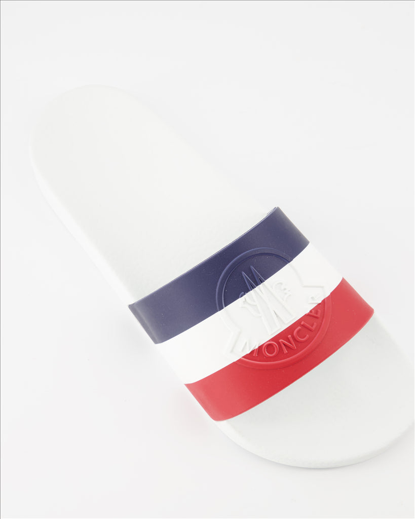 Zapatos de vestir Sandales tricolores Moncler Blanco Homme