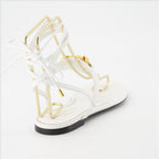 Chaussures ouvertes Sandales VLogo Chain Valentino Garavani Blanc Femme